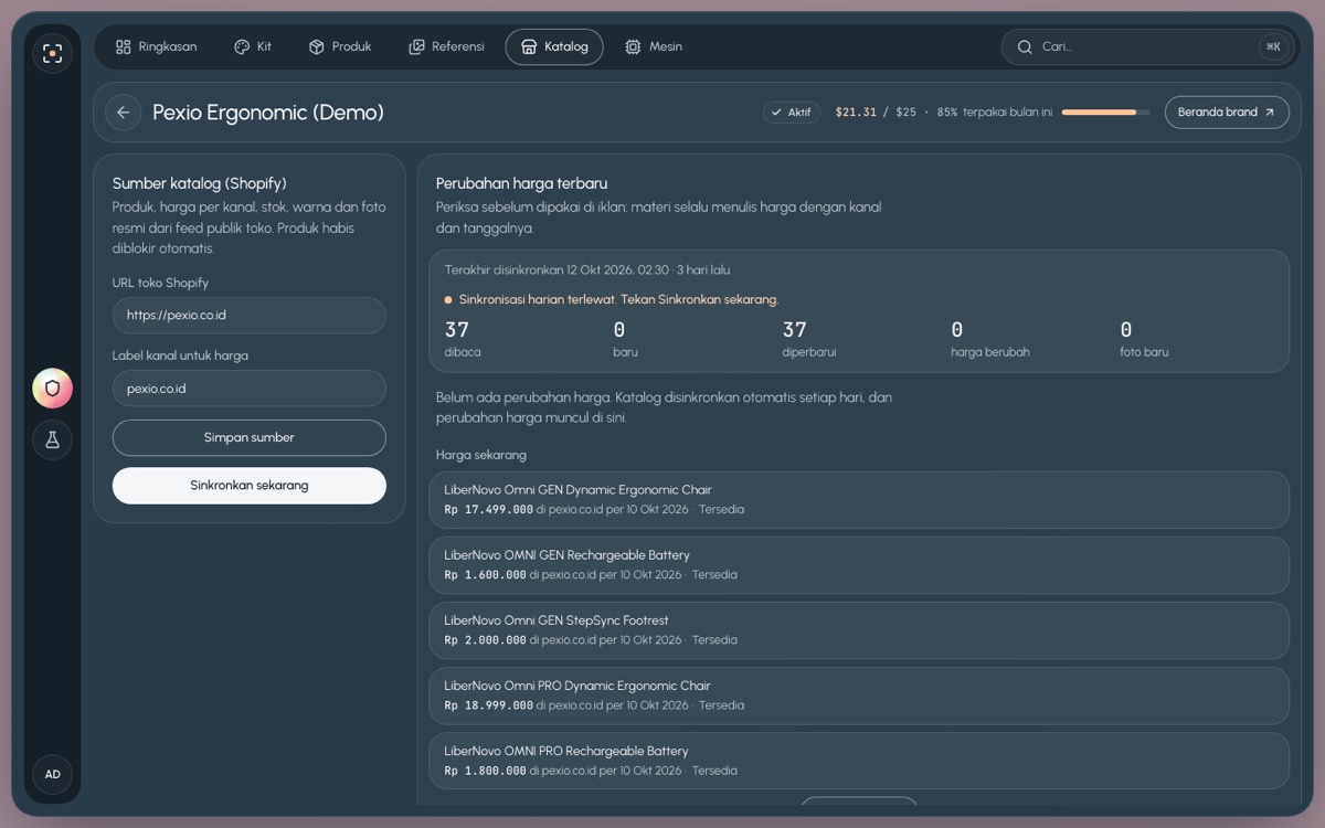 Katalog di desktop