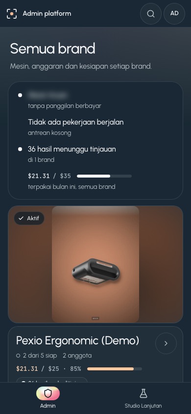 Admin: semua brand di HP