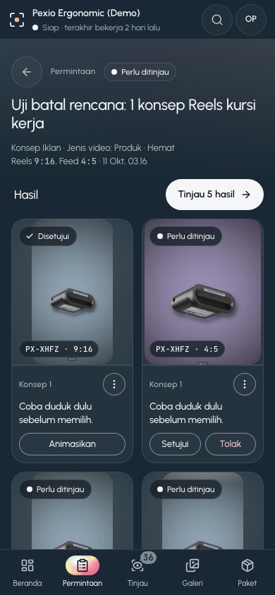 Thread permintaan di HP