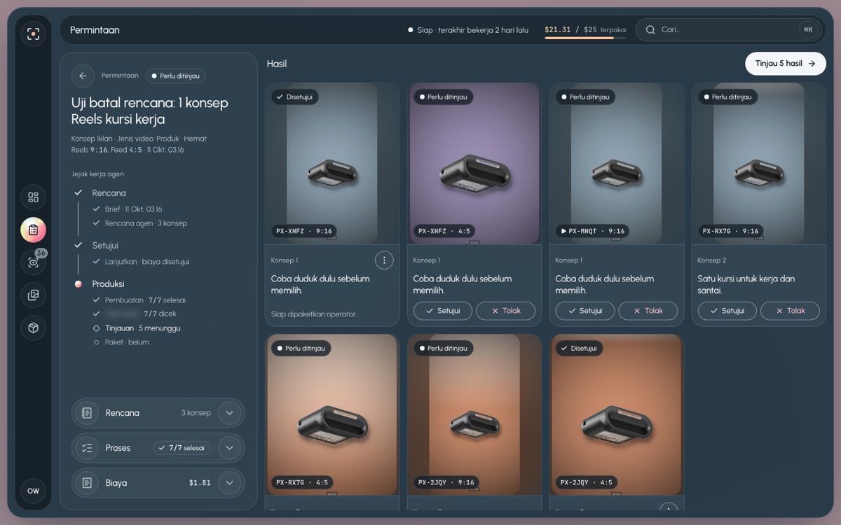 Thread pemilik di desktop